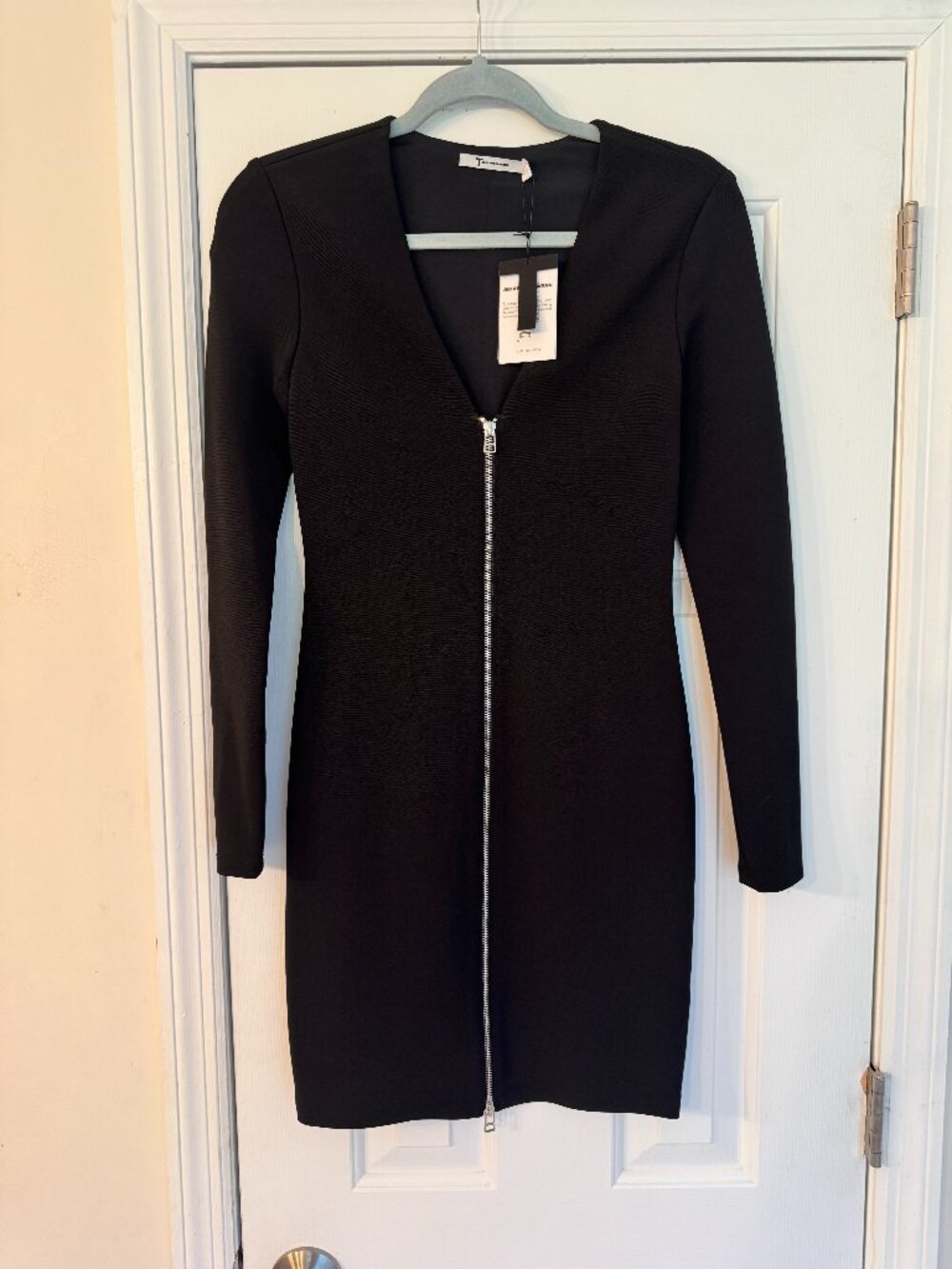 NWT T by Alexander Wang Stretch Zip Dress Size 4